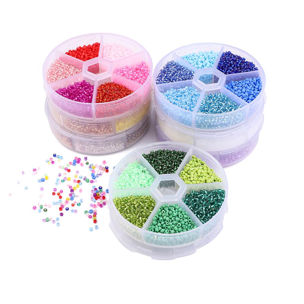 Jewelry Making Kit Gold/Silver Jump Ring Lobster Clasp Chain Pin Glass Seed Beads Set for DIY Beading Bracelet Necklace Earrings
