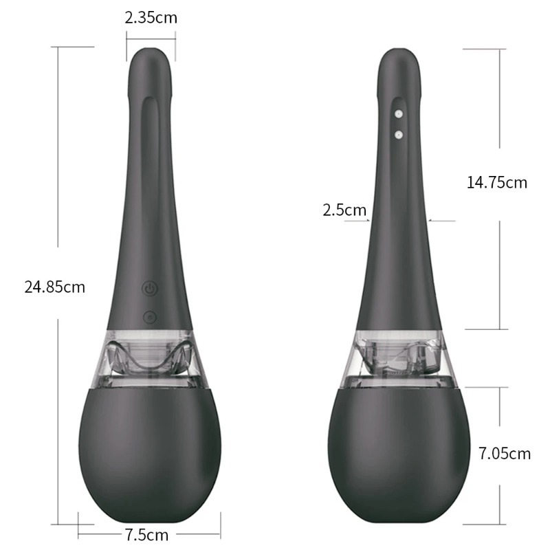 Electric Backyard Large Water Flow Anal Cleaner Vaginal Douche Massager Enema Ball Female Male Health Hygiene Tools Anal Shower