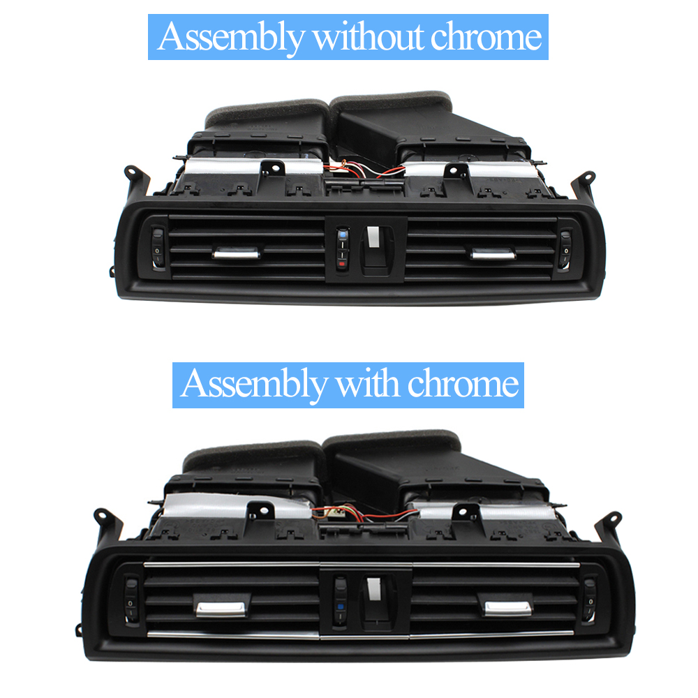 Car Dashboard Front Central Air Conditioner Panel AC Vent Grille Assembly For 5 Series F10 F11 F18 64229166885 64229209136