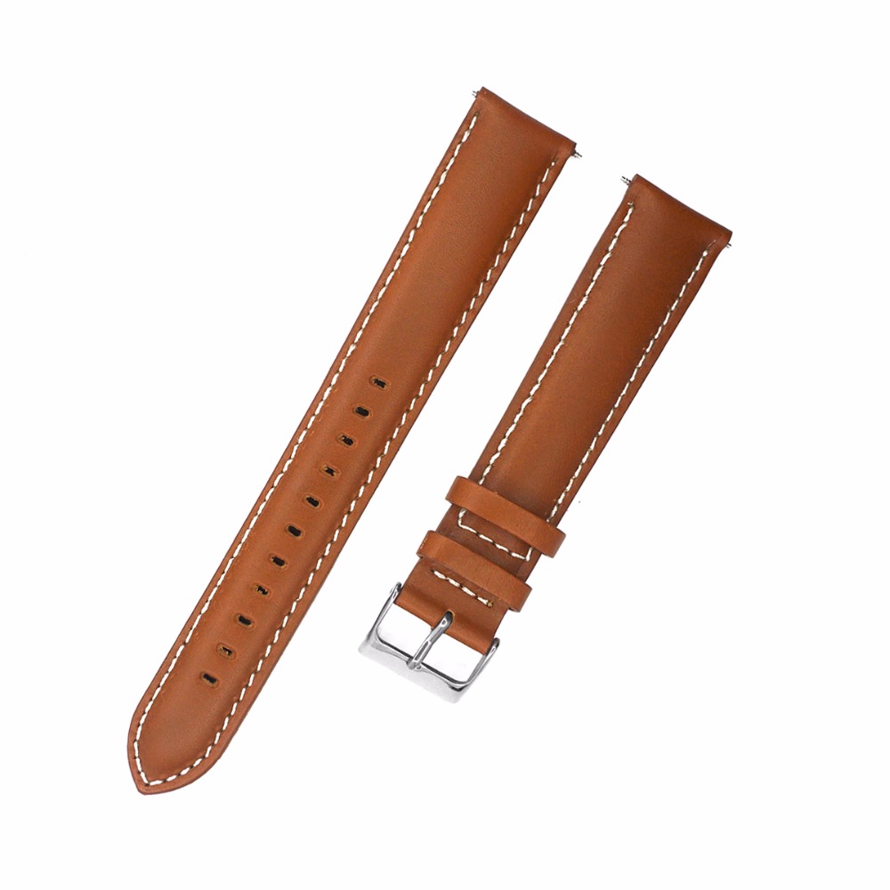 Italy Genuine Leather Watch Strap 18mm 20mm 22mm 24mm Watch Band Black Dark Light Brown Watchband Extra Long for Big Wrist