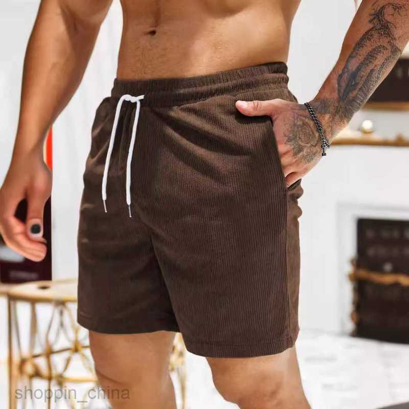 Men's Shorts summer sports and leisure large size corduroy beach shorts Male shorts