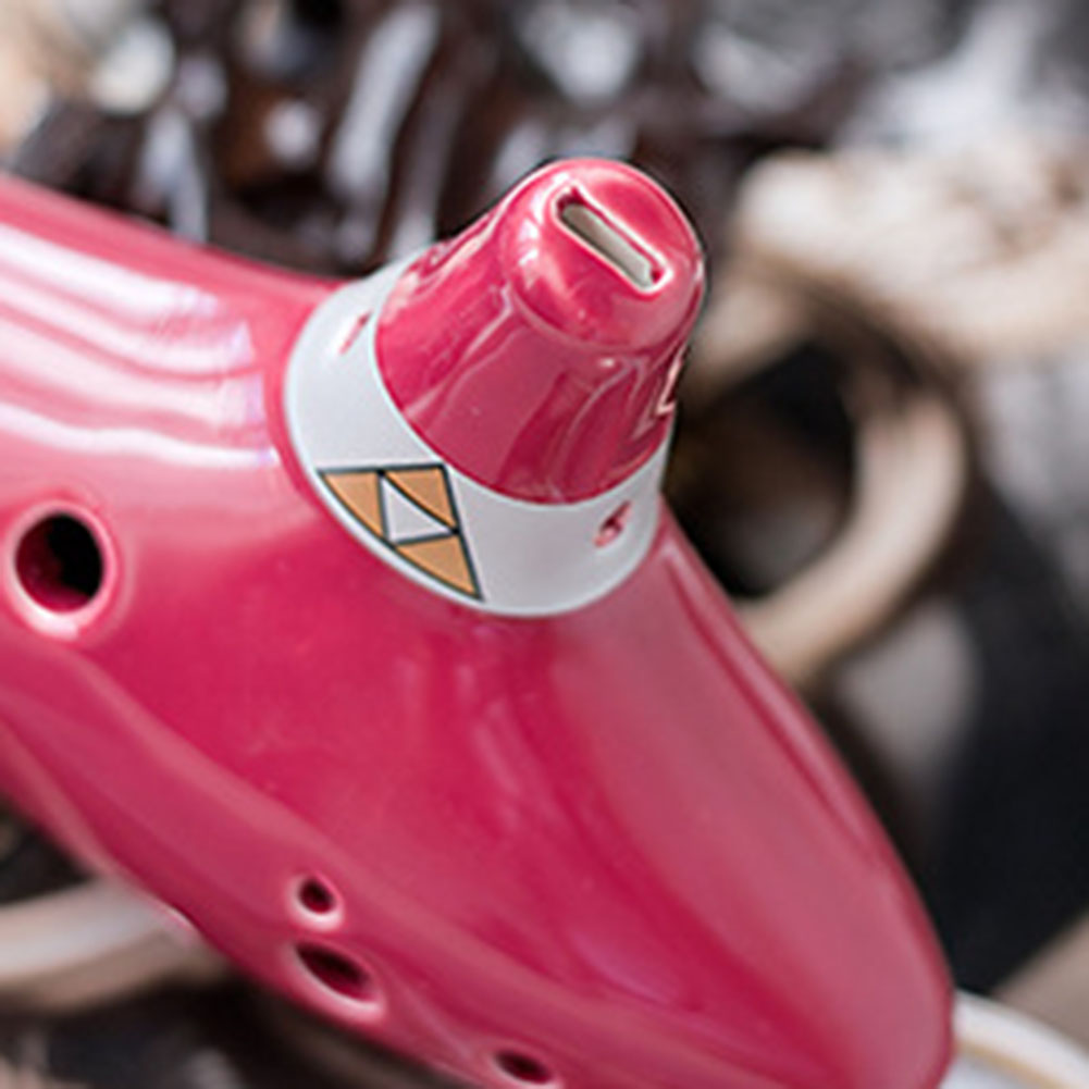 Brand New 12 Hole Ocarina Flute Pink Set With Lanyard & Ocarina Holder + Music Book 16*10*4cm 6.29*3.93*1.57in