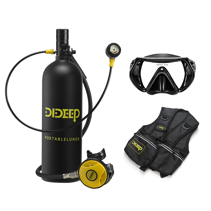 DIDEEP 20Mpa Underwater 20-30 Mins 2 L Scuba Air Snorkel Tank Set