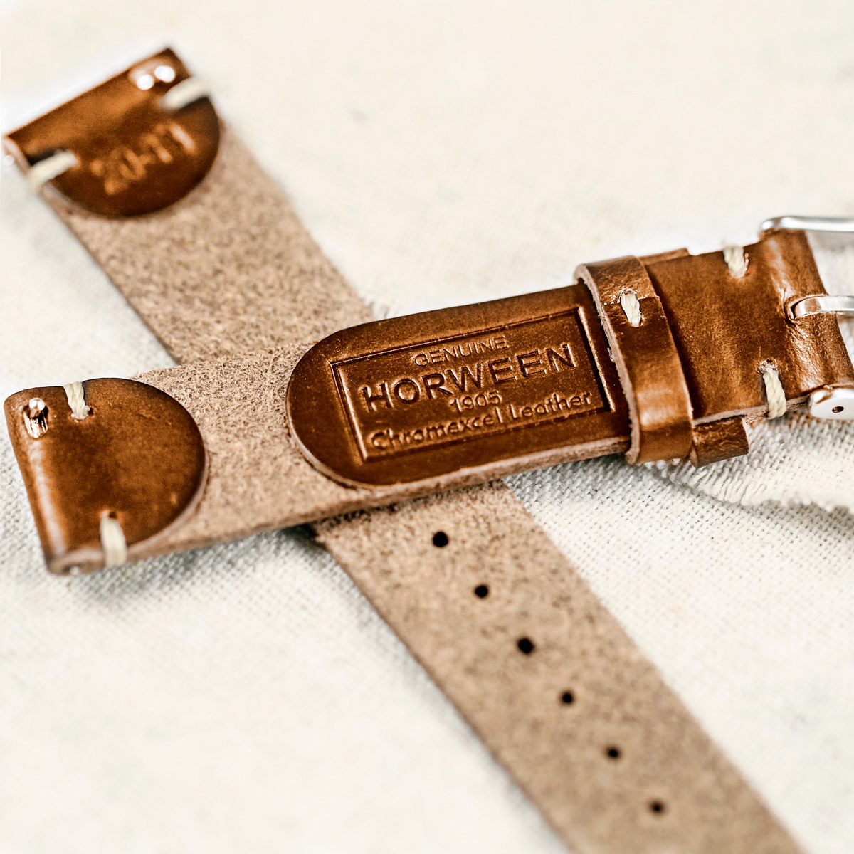 100% Horween Genuine Leather Watch Bands Quick Release Vintage Horsehide Wrist Strap For Man 22mm18mm20mm19mm21mm