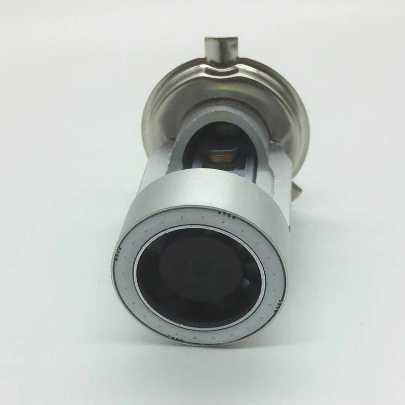 25W 12V 24V Blue Red Angel Eye H4 LED Motorcycle Headlight Ba20d HS1 H6 Scooter Motorbike Headlamp Light Bulb DRL Accessories