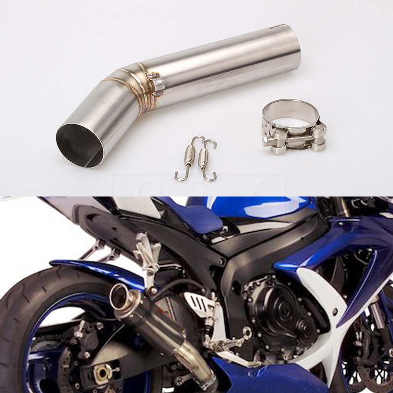Motorcycle Exhaust Muffler Middle Link Pipe For Suzuki GSXR 600 GSXR 750 GSXR 1000 GSXR600 GSXR750 GSXR1000 2008 k8 Slip-on