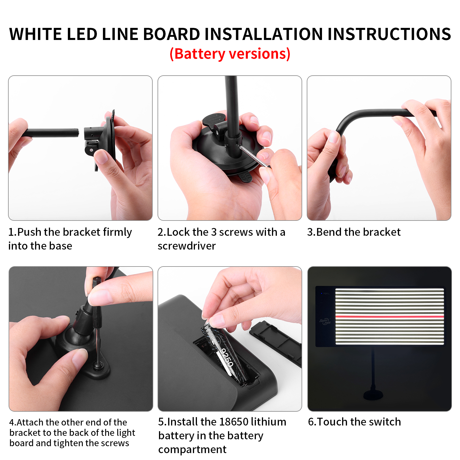 Super PDR Led Lamp Reflector Light Line Board for Car Dent Removal with 2 Meters Line