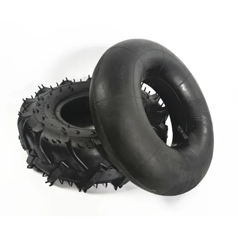 13 inch herringbone inflatable wheel X 5.00-6 micro tiller tractor pneumatic tire rubber scraper