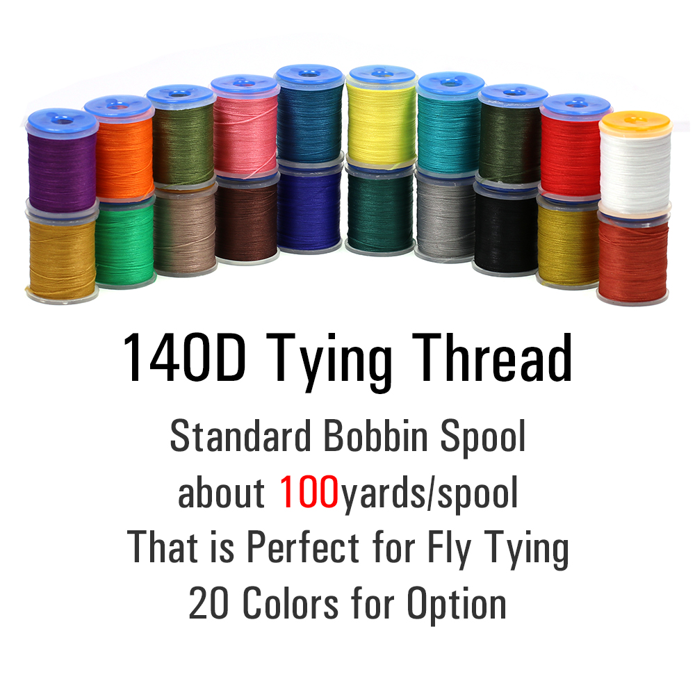Vwtins1PCS 140D Fly Tying Thread Standard Bobbin Making Fishing Flies Tying Material