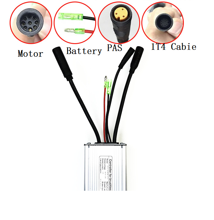 KT Waterproof Ebike Controller 36V 48V 350W 500W Controller for AKM Front Rear wheel Motor Ebike controller Kit