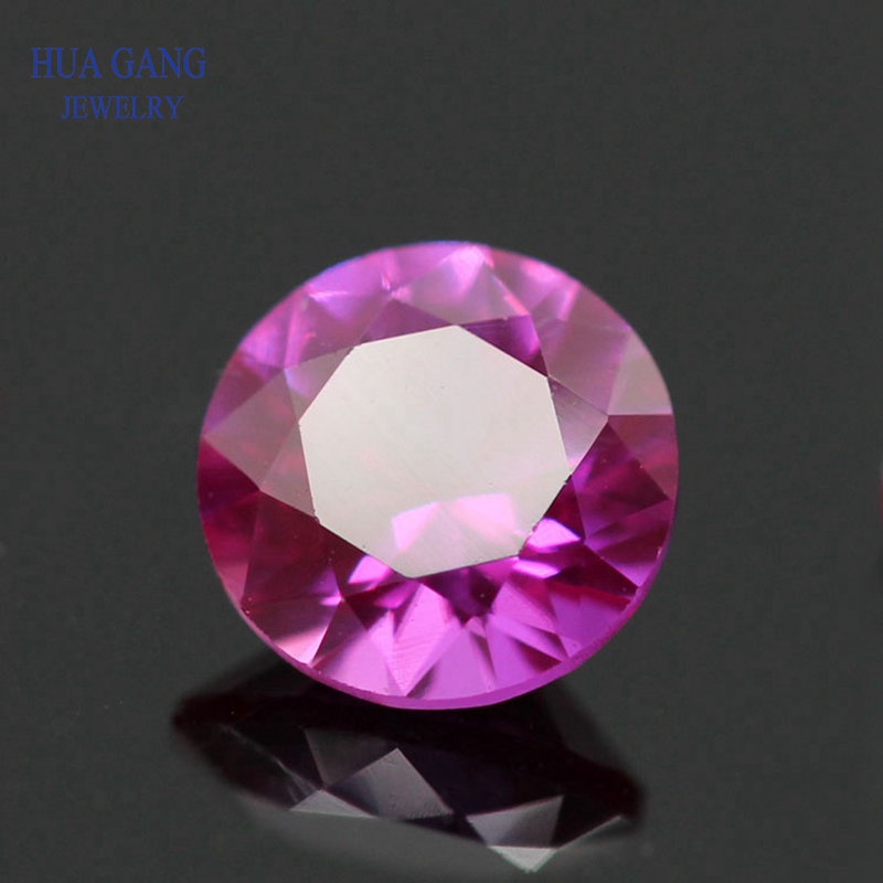 3.0-10mm Synthetic Corundum Mixed Blue Red Yellow White Green Stone Gems Synthetic Stone Round Brilliant Cut