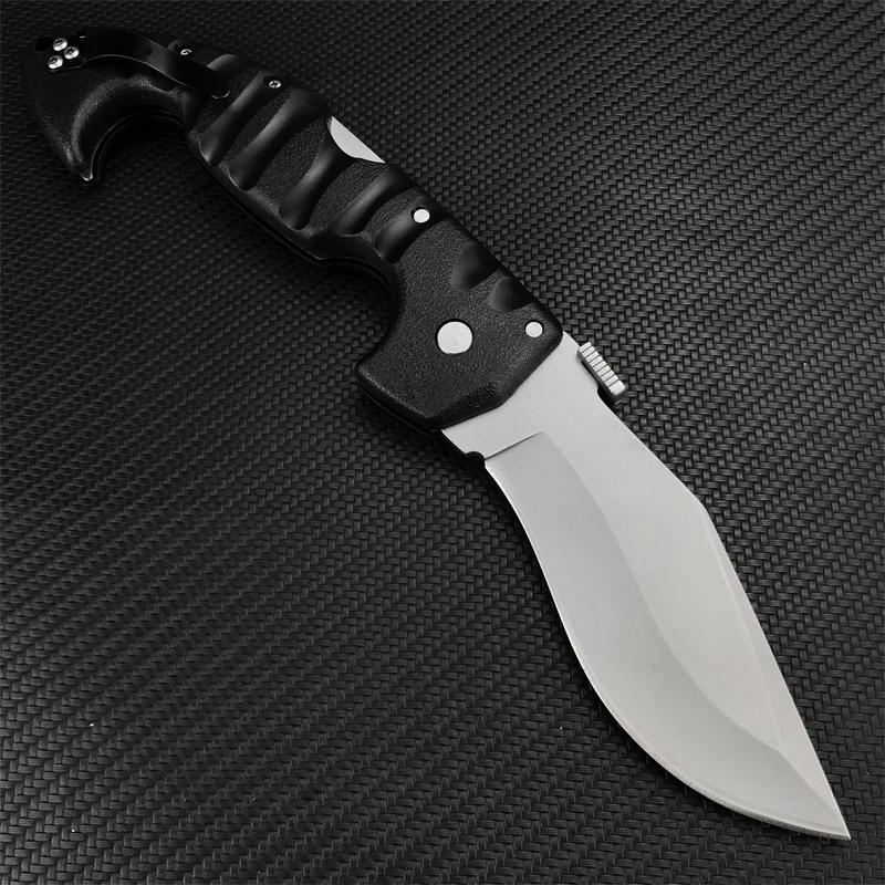 Spartan Dogleg Dog Leg Folding Nylon Fiberglass Handle CR MOV Blade EDC Hunting Tactical Rescue Pocket Knife Survival Defense Tool