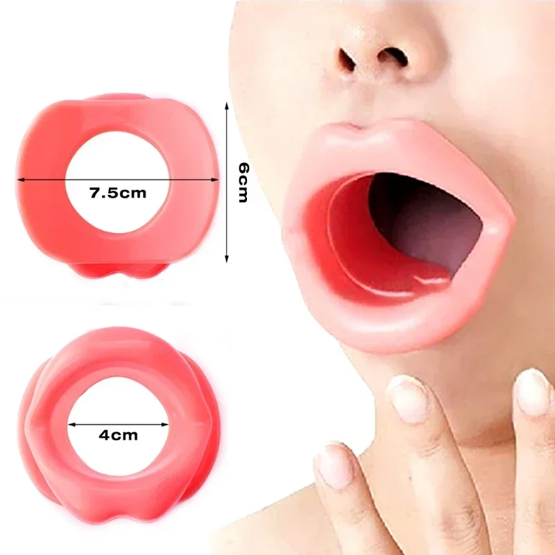 Mouth Muscle Exercise Piece Silicone Rubber Face Slimmer Anti Wrinkle Lip Trainer Mouth Massager Exerciser Mouthpiece Face Care