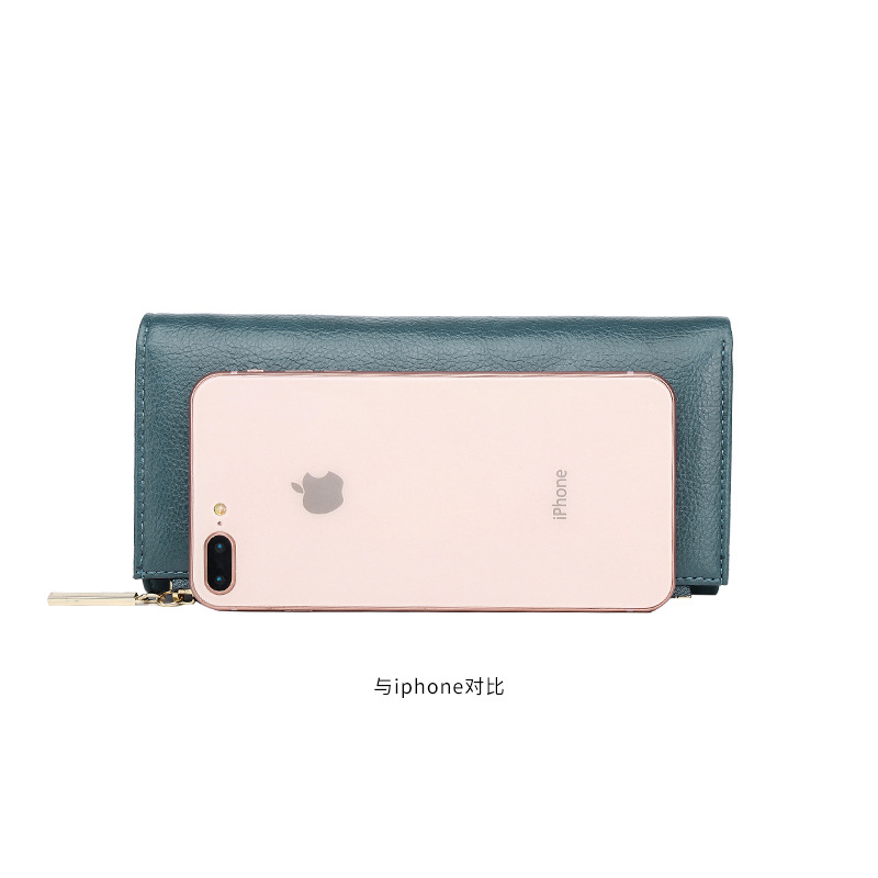 Wallet Female Leather Wallet Leisure Purse 3Fold Top Quality Women Long Coin Purse Many Card slot Wallets Carteira Feminina