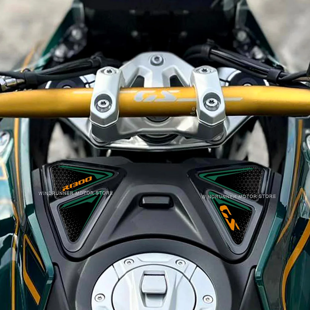 For BMW R1300GS R 1300 GS 2023 Motorcycle Accessories 3D Gel Resin Sticker Petrol Cap Fuel Tank Pad Anti-Scratch Decorative