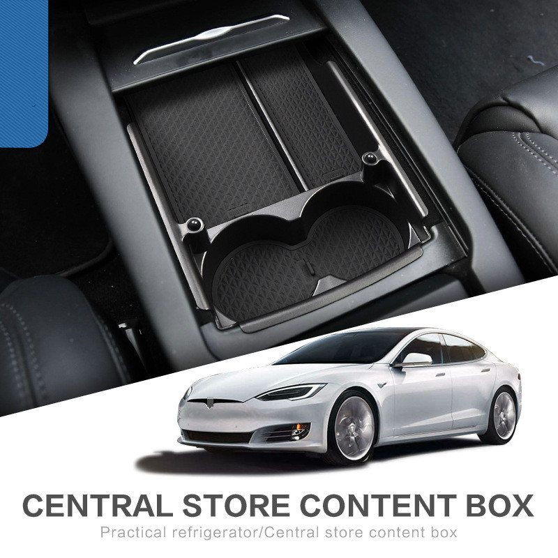 Car Central Content Box Armrest Storage Box for Tesla Model S/Model X Accessories Container Glove Organizer Case Stowing Tidying