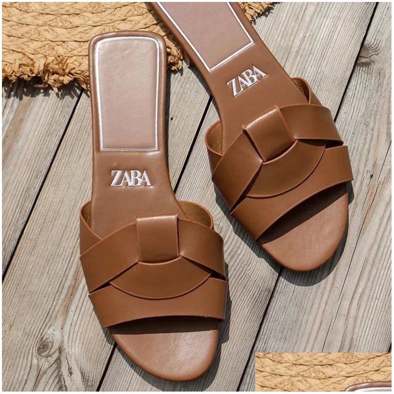 Free Shipping Slippers Designer Traf Women's Smooth And Comfortable Shoes Casual Sole Summer Sandals Delivery Accessories Dhmeq