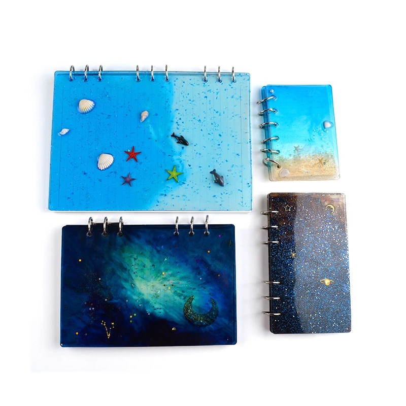 A4 A5 A6 A7 Notebook Cover Silicone Mold Crystal Epoxy Resin Molds For DIY UV Resin Mould Handmade Crystal Book Accessories
