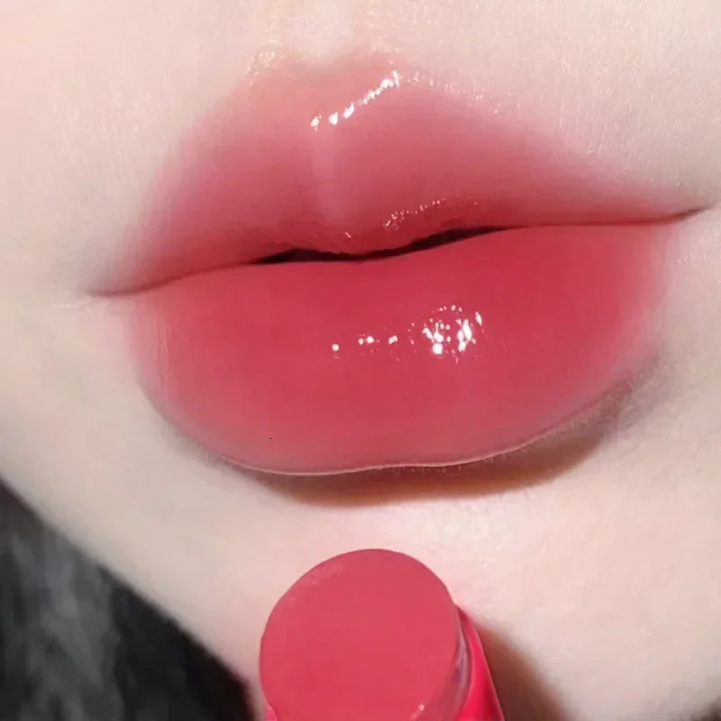 8-color jelly lipstick mirror gloss solid color lip color glass tea red brown lip color coloring cosmetics 240705