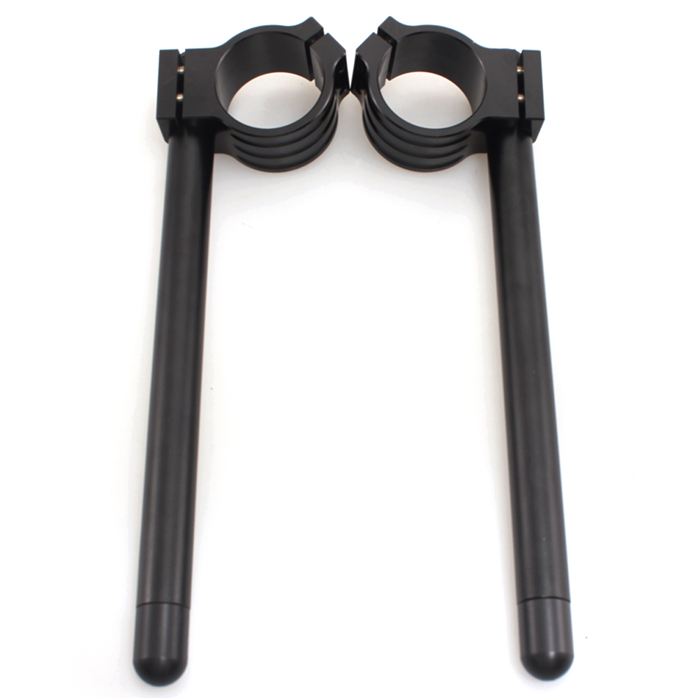 Motorcycle Handlebars Cafe Racer Adjustable Racing Clip On Ons Front Fork Handle Bar Riser Clamp 33 35 37 39 41 43 45 48 50 51mm