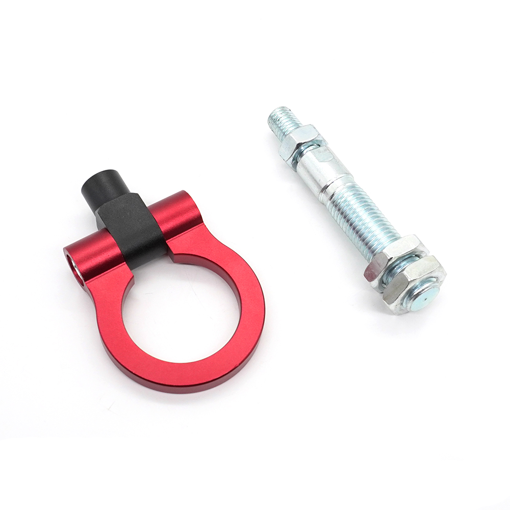 R-EP Tow Hook Red Folding Ring Racing Heavy Duty Durable And Super Strength for 2012-2017 Hyundai Veloster