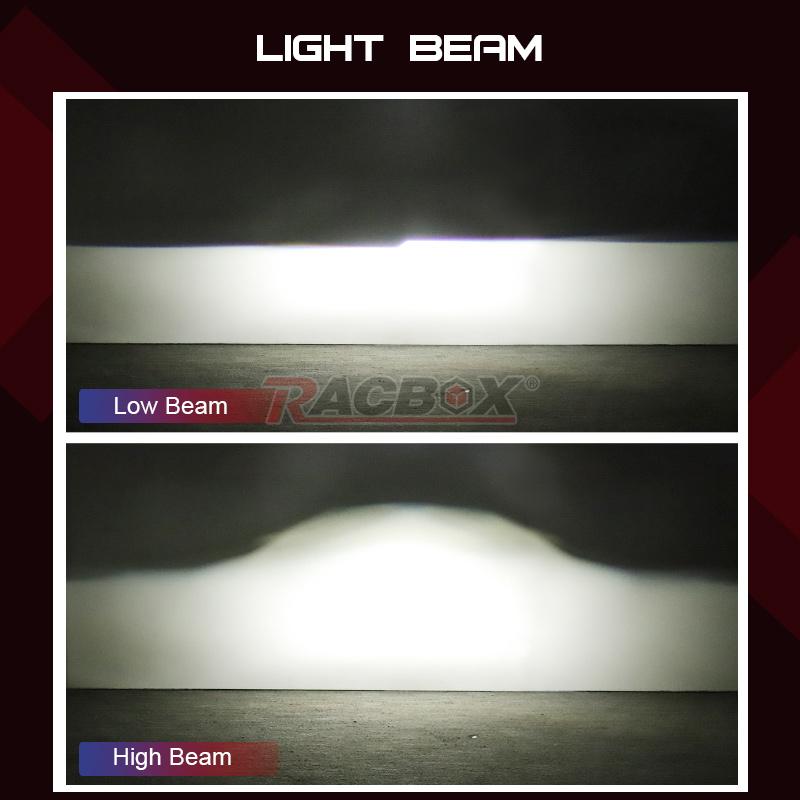 Bi Led Projector Lens 2.5 Inch HD Glass Headlight Lenses Hi/Lo Beam Headlamp Retrofit For H4 H7 HB3 HB4 9005 9006 Car Assembly