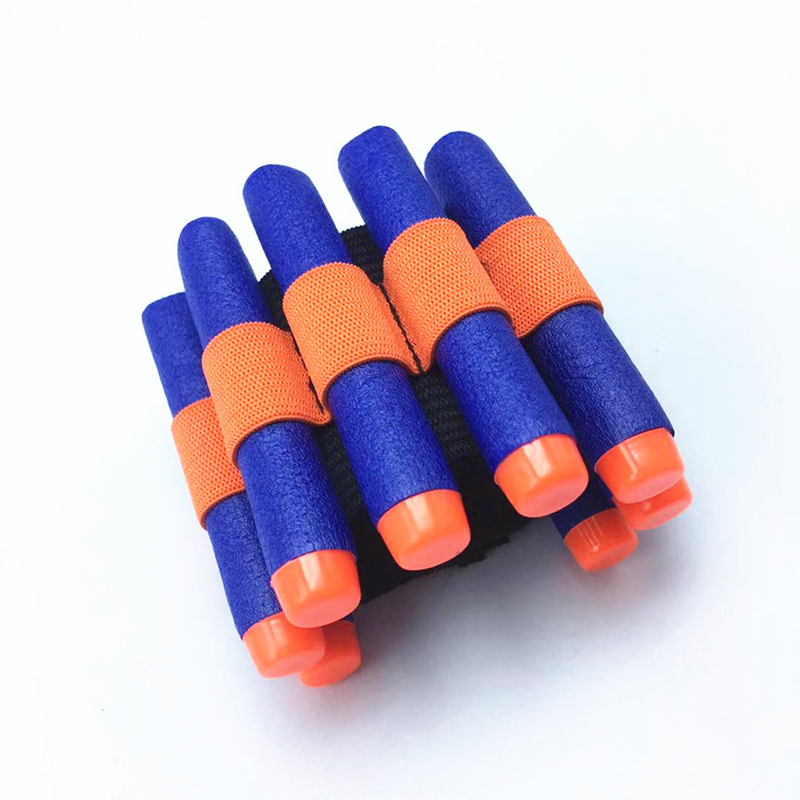 1PCS Carrier Bullet Pouch Wristband Wrist Tactical Cuff Bracer Wrist Support Wrister Kids Toy Foam Bullet For Nerf wholesale