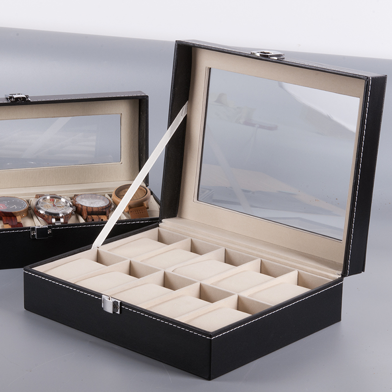 BOBO BIRD Leatherette Wrist Watch Display Box Organizer Storage Box Watch Holder Jewelry Display Case saat kutusu