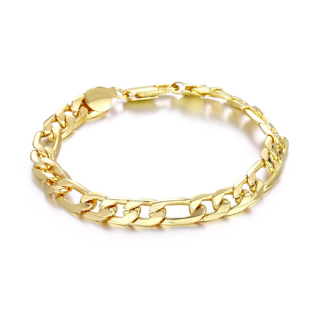 New 925 Sterling Silver Bracelet 18K Gold 8MM Ferrero Bracelet Men&Women Charm Jewelry Wedding Gift