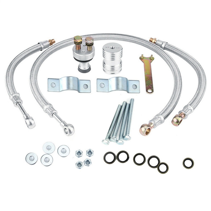 Motorcycle Engine Oil Cooler Cooling Radiator Kit 125Ml Aluminum Silver For Honda CB CG Engine