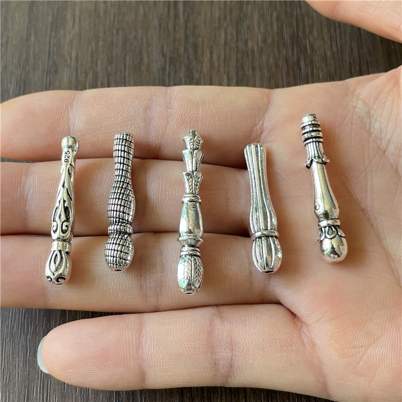 JunKang Boxed 5-9mm Metal Alloy Turkish Saudi Rosary Jewelry Connector DIY Making Muslim Islamic Tassel Jewelry Accessories