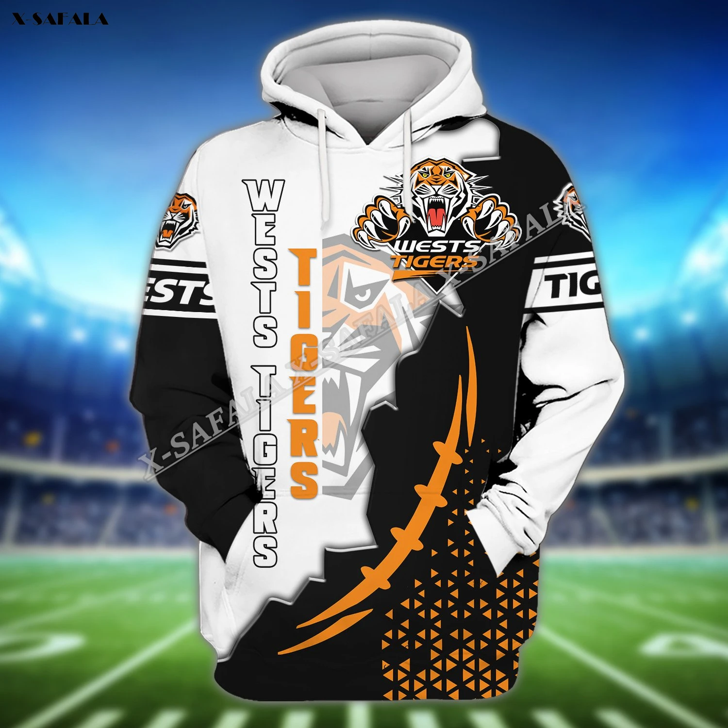 Australia Rugby Tigers Sport 3D Child Kid Print Hoodie Men's Adult Outwear Shirt Pullover Sweatshirt Casual Jacket