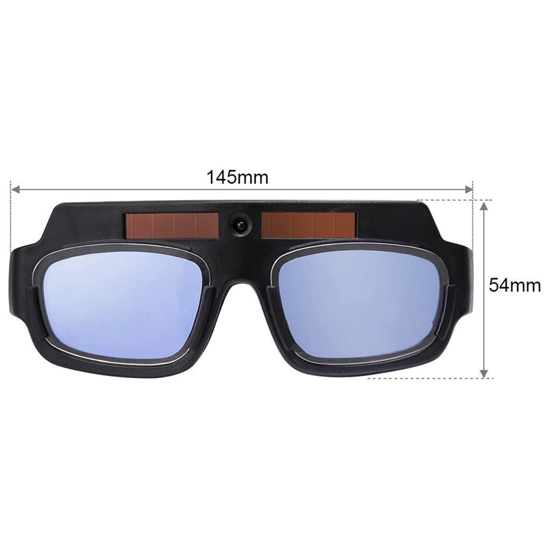 Solar Powered Auto Darkening Welding Mask Helmet Goggles Welder Glasses Arc Anti-Shock Lens with Storage Case