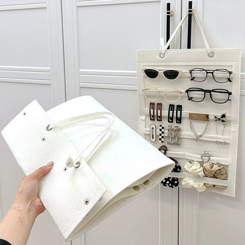 Hair Accessories Storage Bag Wall Hair Band Hair Clip Glasses Storage Bag Wall Hanging Headaccessories Storage Artifact