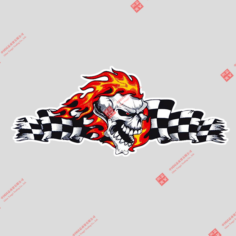Funny Cool Fire Duck Smoking Car Sticker Decal Decor for RV Auto Motocross Racing Laptop Helmet Trunk Wall PVC