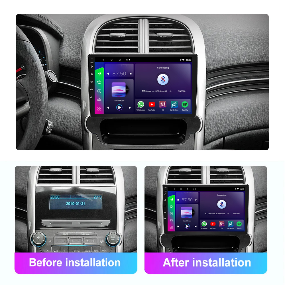7/9/10inch Car Android Universal Screen Display with GPS Car Play 1DIN Multimedia Player Stereo CarPlay Auto Radio Bluetooth