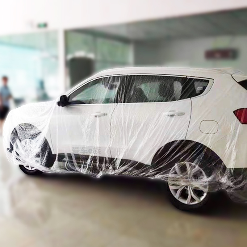 Waterproof Car Cover Dustproof Disposable Retractable Car Motorcycle Covers Size M-xl Transparent Plastic Tarpaulin for the Car