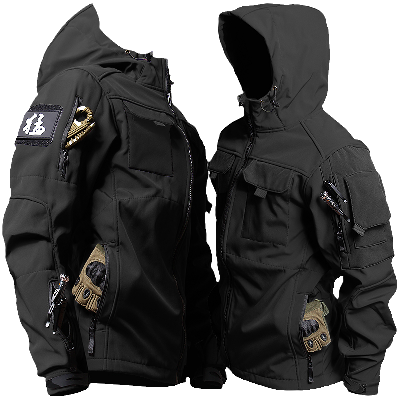 Men's Tactical Windbreaker Jacket Beetle Invader Tactics Soft Shell Charge Tactics Jacket Waterproof Outdoor Shark Skin Coat