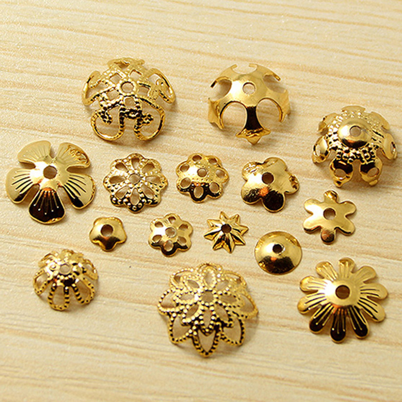 jewelry making earrings findings beads end caps brincos clasp tassels flower filigree spacer cord crimps necklace pearls top