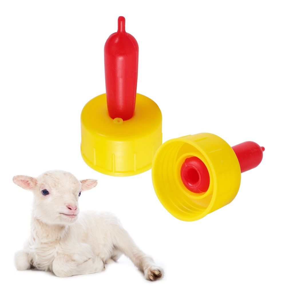 10pcs Soft Rubber Small Animal Drink Feed Tool Screw On Bottle Sheep Pacifier Lamb Puppy Kitty Goat Feeding Nipple
