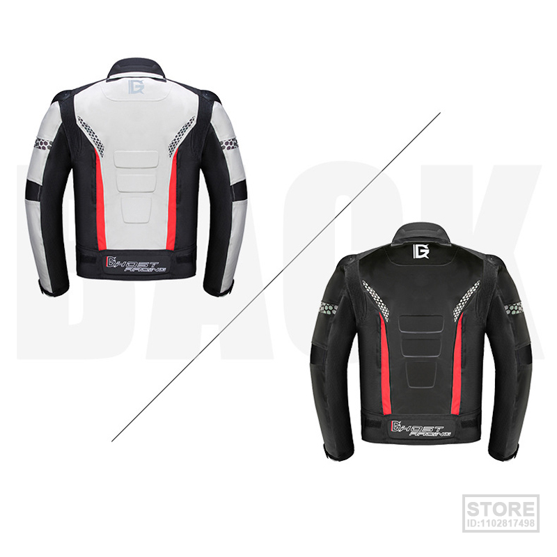 5XL GHOST RACING Motorcycle Jacket Protective Gear rbike Riding Waterproof Windproof Suits