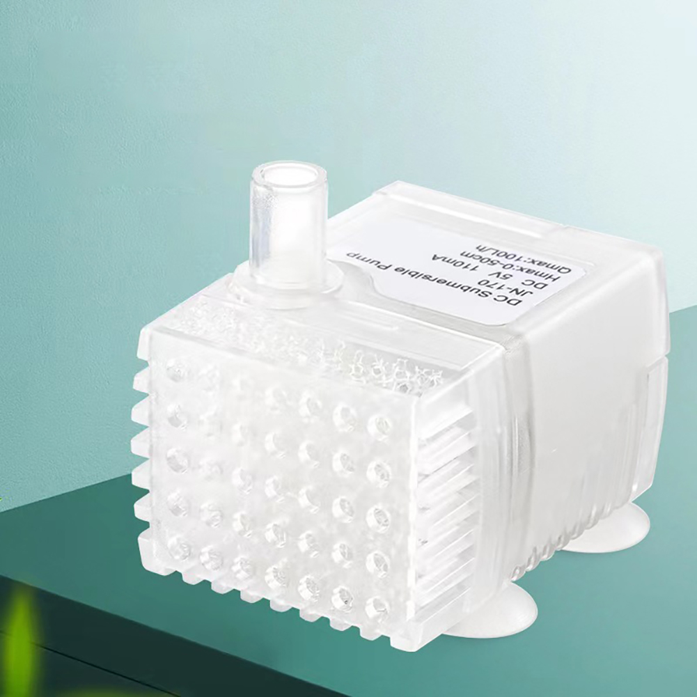 USB Small Submersible Water Pump Ultra Quiet Water Fountain Pump For Pet Water Fountain Aquarium Fish Tank Water Gardens