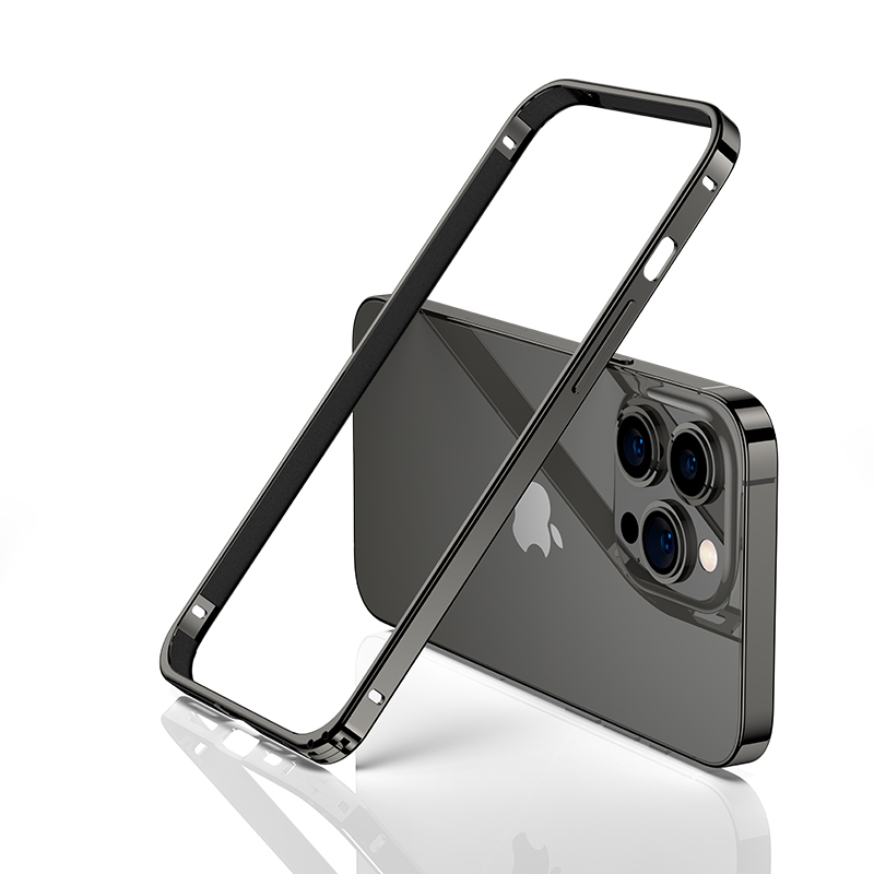 Sierra Blue Metal Phone Bumper Case For iPhone 15 14 Plus 13 Pro Max 12 Mini 11 13Pro 12Pro iPhone13 XR X XS 8 Black Accessories