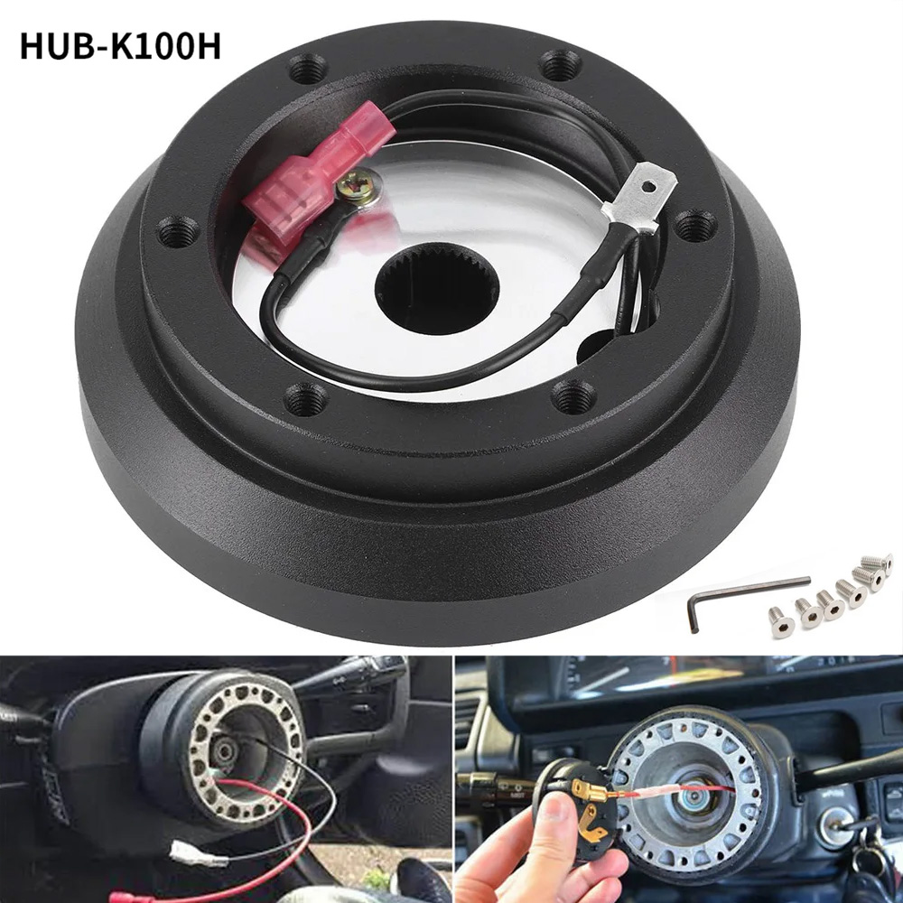 Racing Steering Wheel Hubs HUB-K100H Steering Wheel Short Slim Thin Hub Adapter Fit For Subaru Impreza WRX 2002-2007