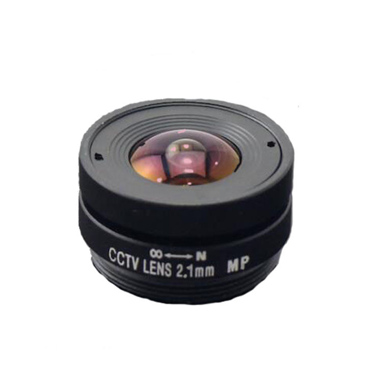 2.1 mm F1.8 megapixel 2.1mm wide angle CS mount fixed CCTV lens for 1/3 sensor size