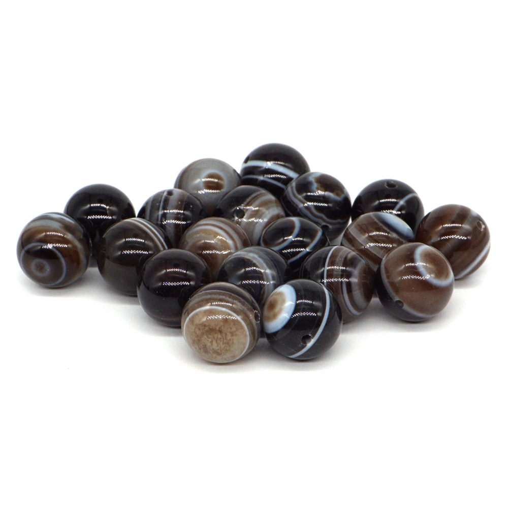 Wholesale 14mm Natural Gemstone Evil Eye Agate Crystal Reiki Healing Round Loose Stone Beads Jewelry Bracelet Making Accessories