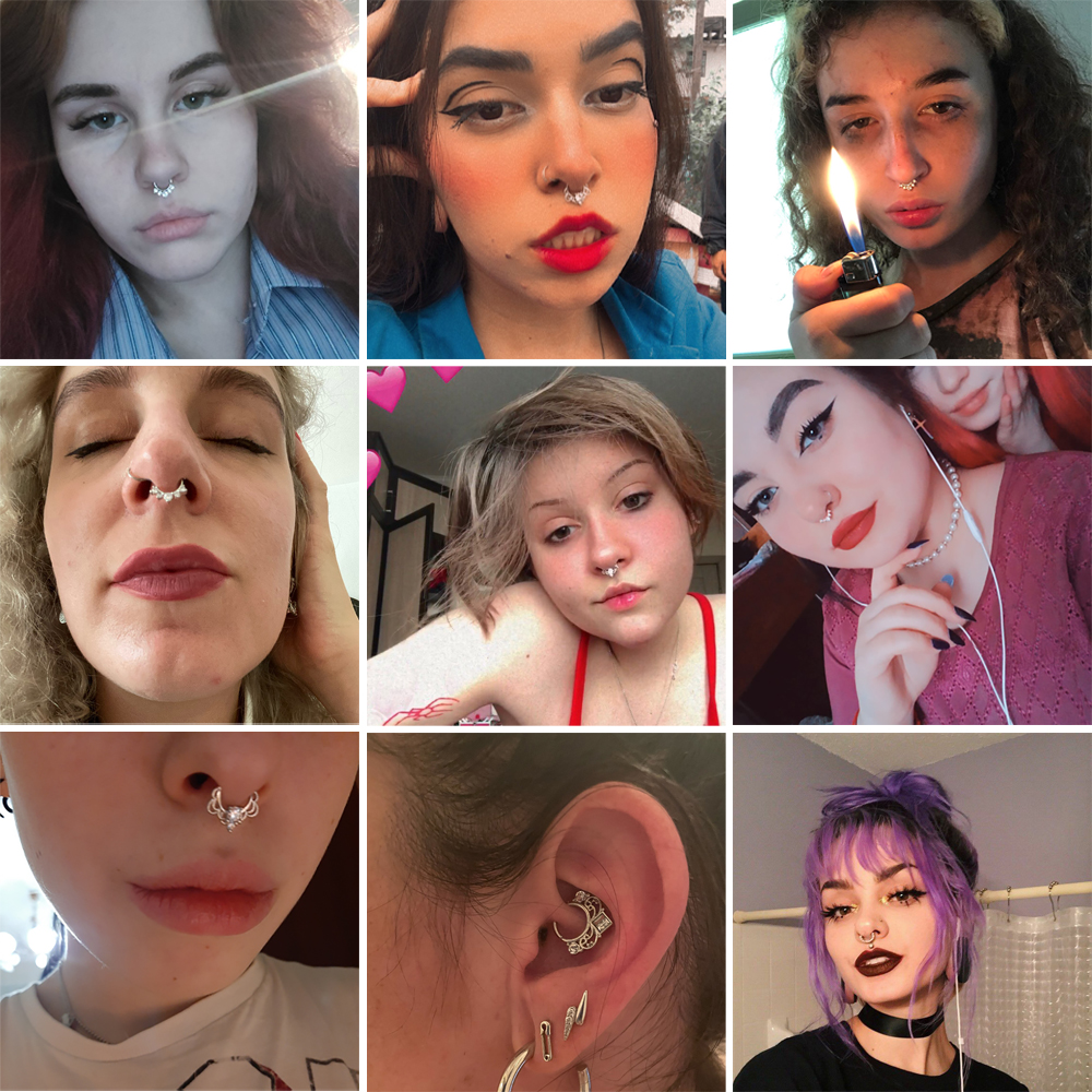 1Pcs Surgical Steel Cz Nose Hoop Nostril Bendable Ring Cartilage Tragus Daith Earrings Septum Clicker Helix Conch Rook Piercing