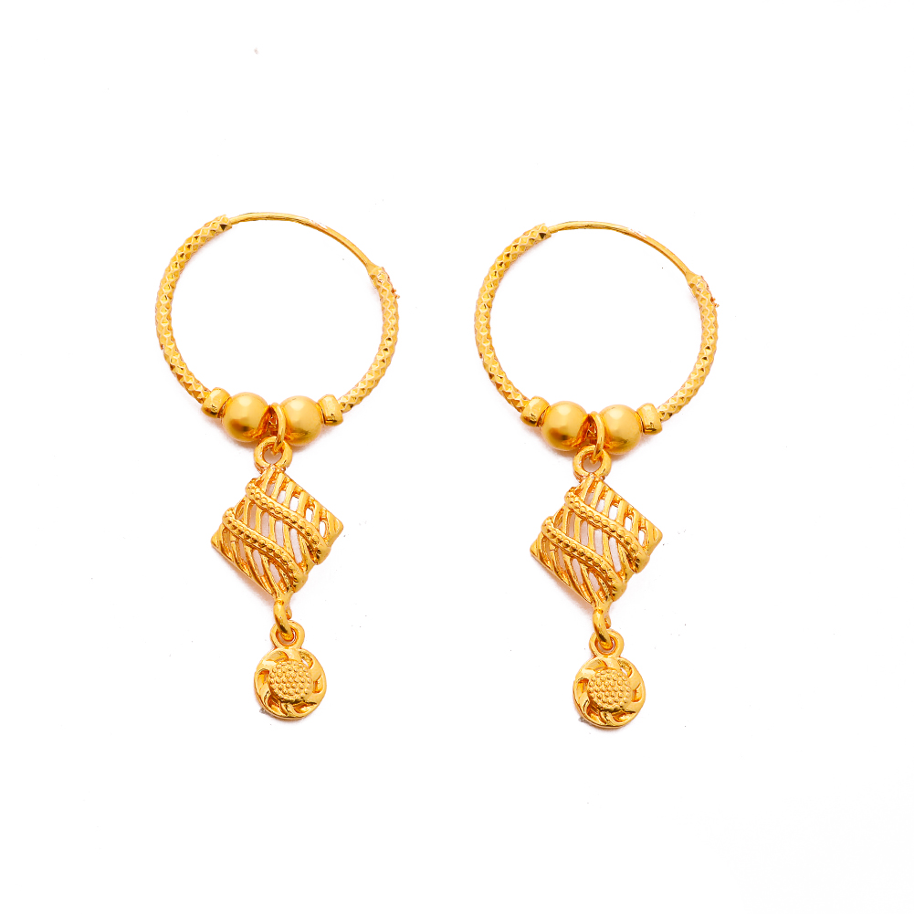 Ethiopia 24k Gold Color Earrings Dubai Earrings For Women Girls African Party Wedding Gifts Earrings Gift