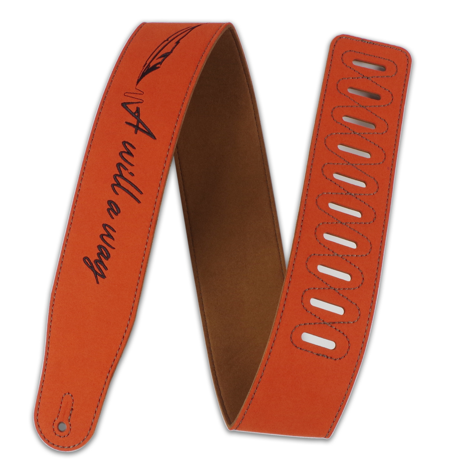 Guitar Strap Frosted Leather Stage Audio Microfiber Leather Soft Adjustable Acoustic Electric Bass Strap Frosted Leather Guitar