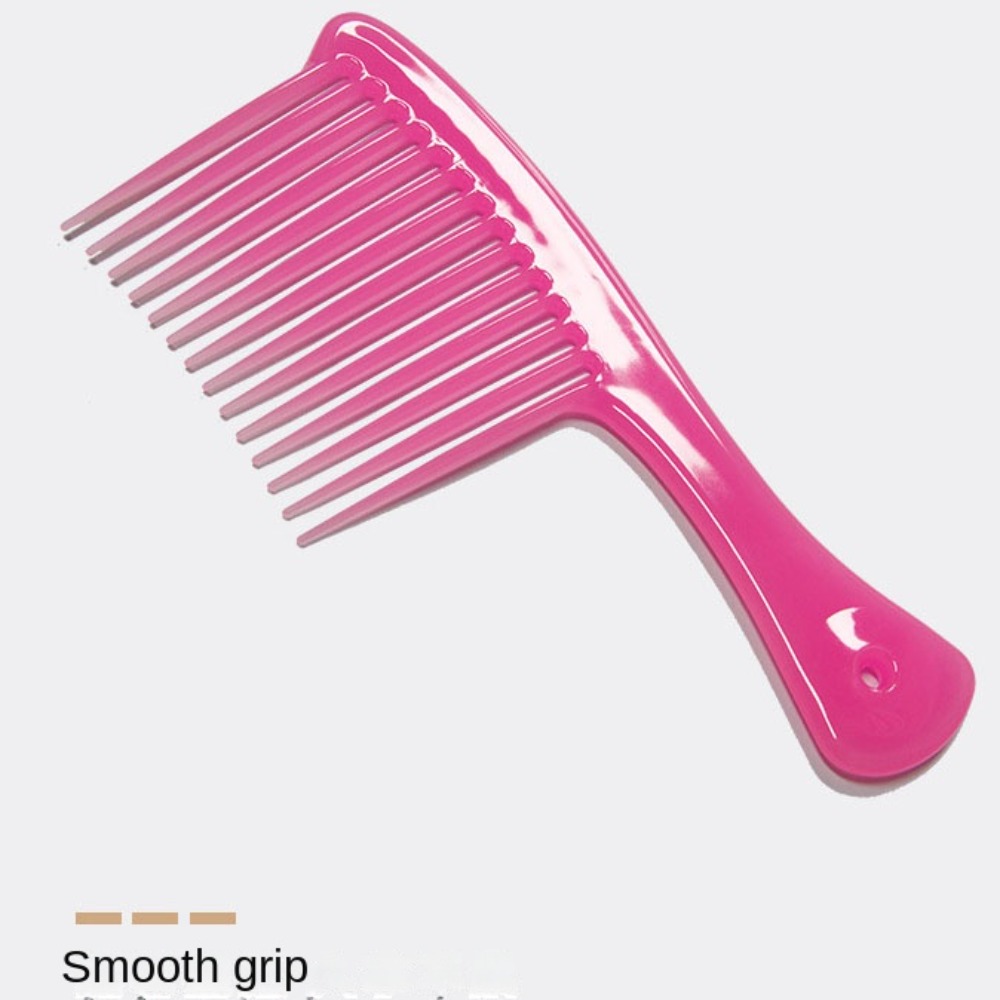 PP Hairdressing Comb New with Hanging Holes Comfortable Grip Axe Comb Round Comb Teeth Wide Toothed Comb Women/Men